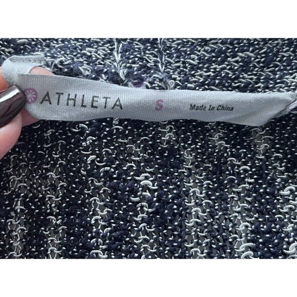 Athleta Weekend Wrap Woman's Sz S Blue Duster Cardigan NWT - Picture 5 of 10